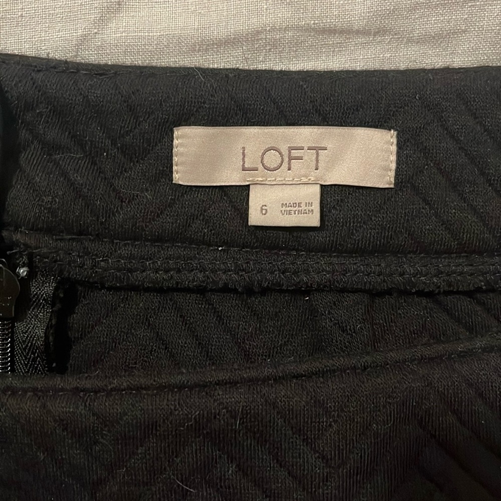 Loft Black Skirt size 6
